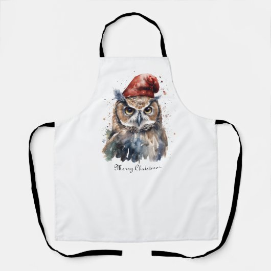 Enchanted Winter Owl, op maat Schort (Voorkant)