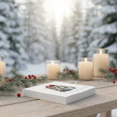 Enchanted Winter Owl, op maat Servet