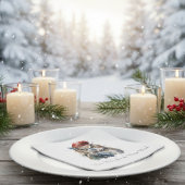 Enchanted Winter Owl, op maat Servet