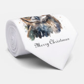 Enchanted Winter Owl, op maat Stropdas (Opgerold)