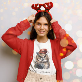 Enchanted Winter Owl, op maat T-shirt