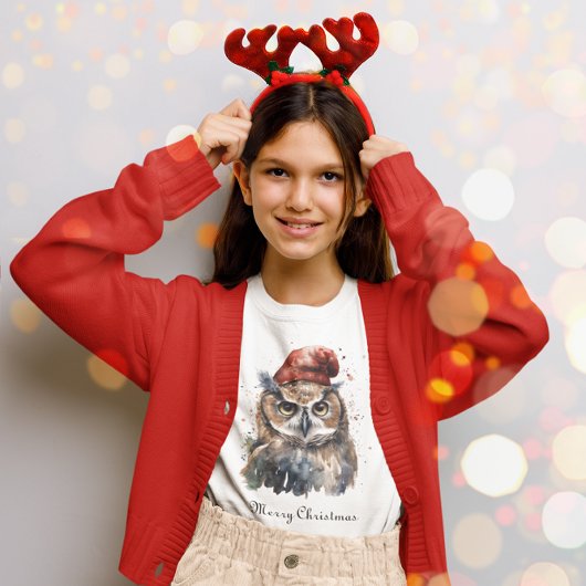 Enchanted Winter Owl, op maat T-shirt