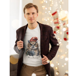 Enchanted Winter Owl, op maat T-shirt