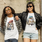 Enchanted Winter Owl, op maat T-shirt