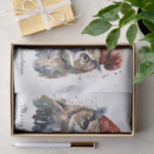 Enchanted Winter Owl, op maat Tissuepapier (Geschenk)