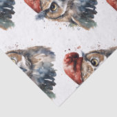 Enchanted Winter Owl, op maat Tissuepapier (Detail)