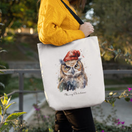 Enchanted Winter Owl, op maat Tote Bag