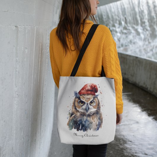 Enchanted Winter Owl, op maat Tote Bag