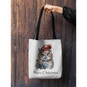 Enchanted Winter Owl, op maat Tote Bag