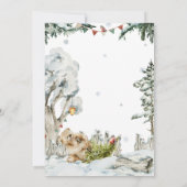 Enchanted Winter Woodland Verjaardag (Achterkant)