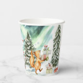 Enchanted Winter Woodland Verjaardag Papieren Bekers (Achterkant)