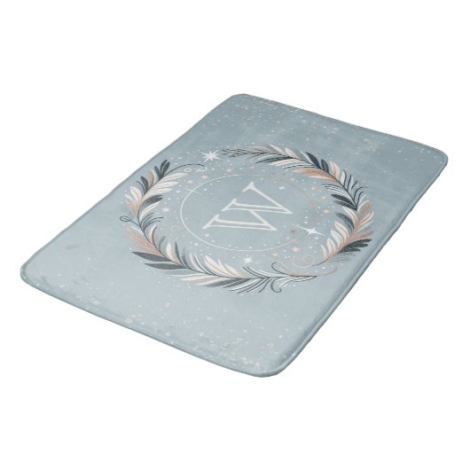 Enchanted Winter Wreath Badmat (Gekanteld)