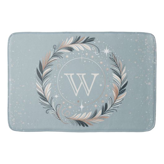 Enchanted Winter Wreath Badmat (Voorkant)
