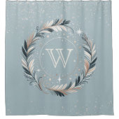 Enchanted Winter Wreath Douchegordijn (Voorkant)