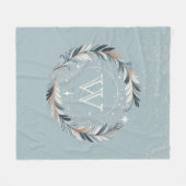 Enchanted Winter Wreath Fleece Deken (Voorkant (Horizontaal))