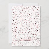 Enchanted Wishes Burgundy Typography 2-Foto Feestdagenkaart (Achterkant)