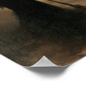 Enchanted Witch - Donker silhouet in mistig bos Poster (Hoek)