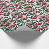 Enchanted Wooden Notenkrakers Waterverf Achtergron Cadeaupapier (Hoek)