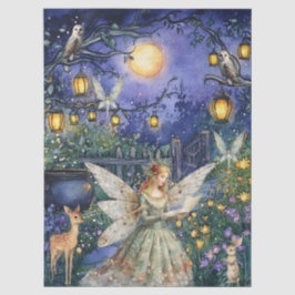 Enchanted Woodland Animals & Fairy Decoupage Paper Tissuepapier