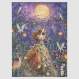 Enchanted Woodland Animals & Fairy Decoupage Paper Tissuepapier