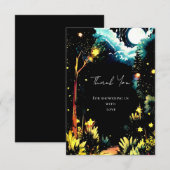 Enchanted Woodland Baby shower Bedankkaart (Voorkant / Achterkant)