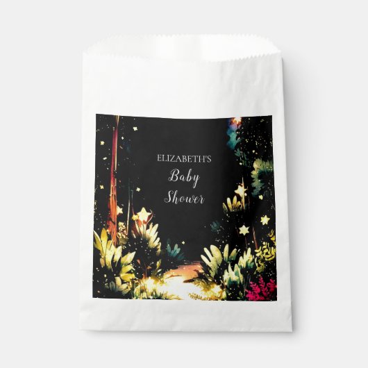 Enchanted Woodland Baby shower Bedankzakje (Voorkant)