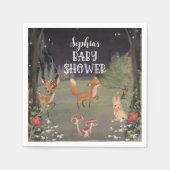 Enchanted Woodland Baby shower Decor Servetten (Voorkant)