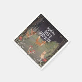 Enchanted Woodland Baby shower Decor Servetten (Hoek)