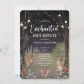 Enchanted Woodland Baby shower Invitation Kaart (Voorkant)