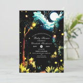 Enchanted Woodland Baby shower Kaart (Staand voorkant)