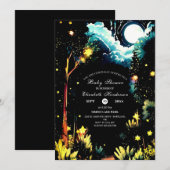 Enchanted Woodland Baby shower Kaart (Voorkant / Achterkant)