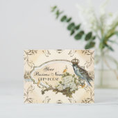 Enchanted Woodland Birds Adverteren bedrijven Briefkaart (Staand voorkant)