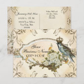 Enchanted Woodland Birds Adverteren bedrijven Briefkaart (Voorkant / Achterkant)