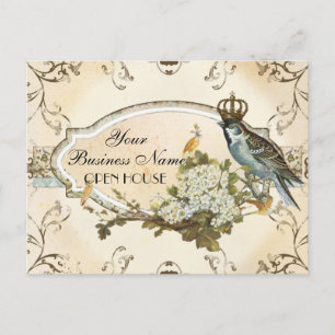 Enchanted Woodland Birds Adverteren bedrijven Briefkaart