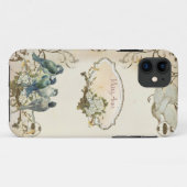 Enchanted Woodland Birds Dove Swirl Personalized Case-Mate iPhone Case (Achterkant (horizontaal))
