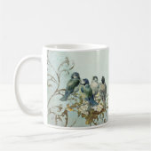 Enchanted Woodland Birds Dove Swirl Personalized Koffiemok (Links)