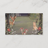 Enchanted Woodland Books for Baby shower Kaart (Achterkant)