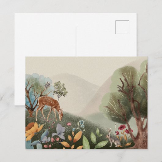 Enchanted Woodland Briefkaart (Voorkant / Achterkant)