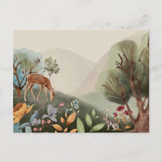 Enchanted Woodland Briefkaart (Voorkant)