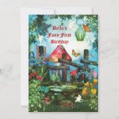Enchanted Woodland Fairy Forest Party Invitation Kaart (Voorkant)