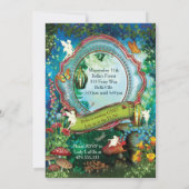 Enchanted Woodland Fairy Forest Party Invitation Kaart (Achterkant)