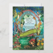 Enchanted Woodland Fairy Forest Party Invitation Kaart (Achterkant)