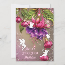 Enchanted Woodland Fairy Forest Party Invitation Kaart