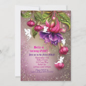 Enchanted Woodland Fairy Forest Party Invitation Kaart (Achterkant)