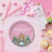 Enchanted Woodland Fairy Princess Verjaardag Papieren Bordje (Feest)