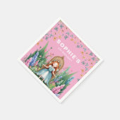 Enchanted Woodland Fairy Princess Verjaardag Servet (Hoek)