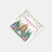 Enchanted Woodland Fairy Princess Verjaardag Servet (Hoek)
