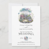 Enchanted Woodland Fairy Wedding Kaart (Voorkant)