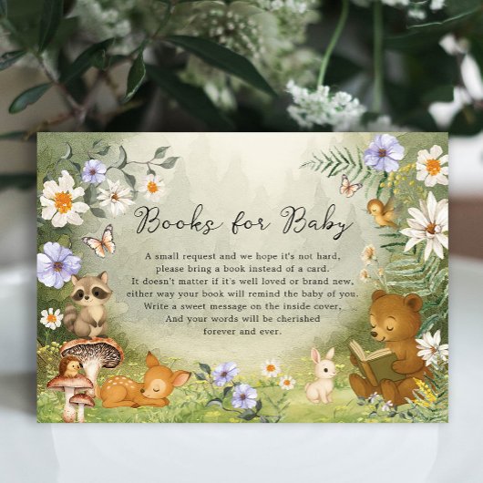Enchanted Woodland Forest Animals Books for Baby Informatiekaartje
