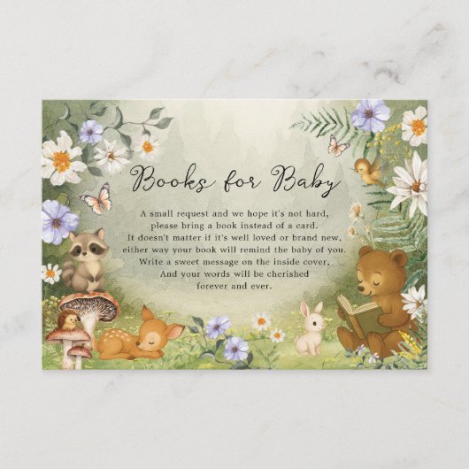 Enchanted Woodland Forest Animals Books for Baby Informatiekaartje (Voorkant)
